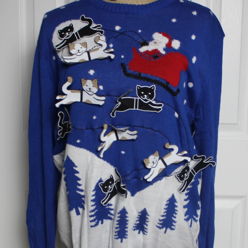 Holiday Cat sweater